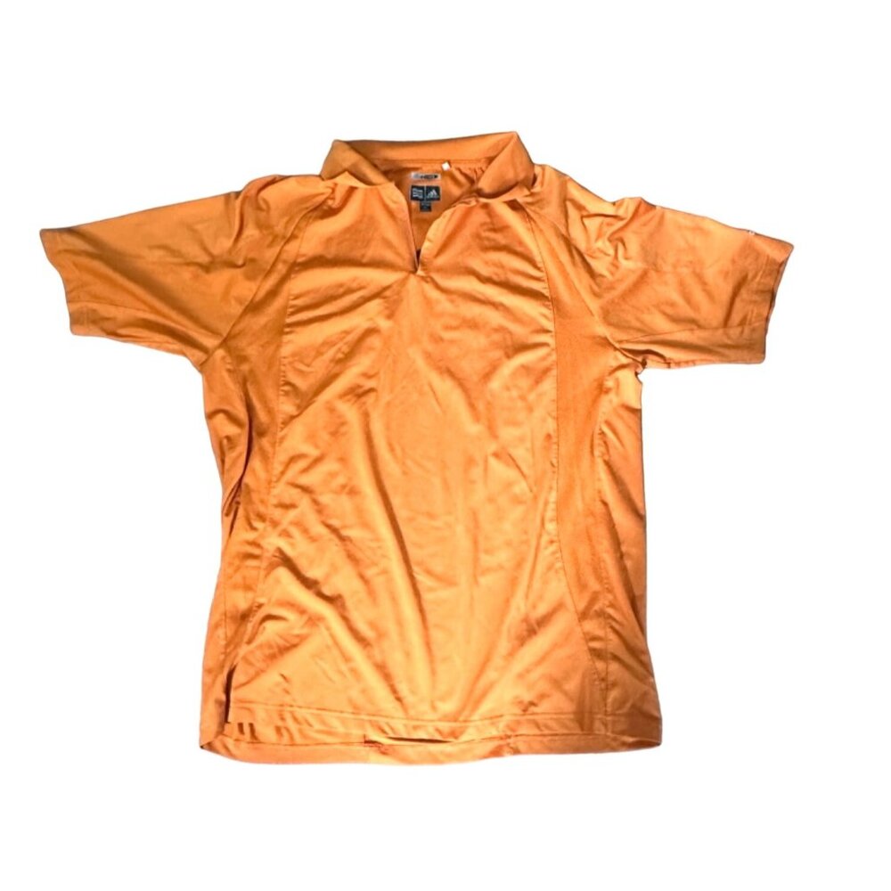 Adidas ClimaCool‎  Solid Orange Polo Shirt XL